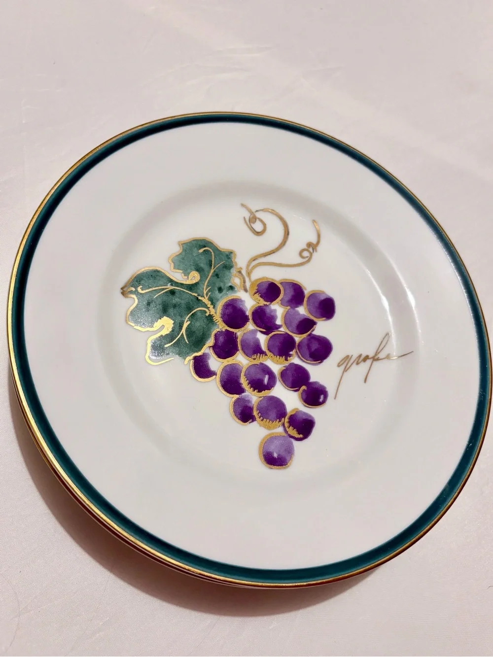 Crate and Barrel Fruit Themed Dessert Plates